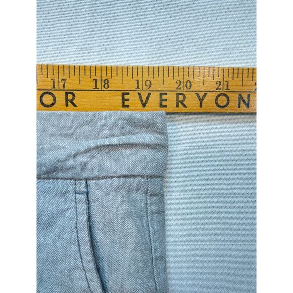 Old Navy Ultimate Slim Shorts Mens 38 Gray Linen Blend Flat Front Chino Casual - Picture 8 of 11